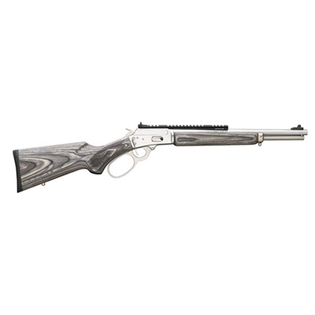 Picture of Marlin 1894Sbl Lever Action Rifle 44 Spl / 44 Mag, 16.5" Bbl, Stainless Steel, Gray/Black Lam Stock, Big Loop 70432 026495704322
