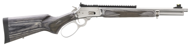 Picture of Marlin 1894Sbl Lever Action Rifle 44 Spl / 44 Mag, 16.5" Bbl, Stainless Steel, Gray/Black Lam Stock, Big Loop 70432 026495704322