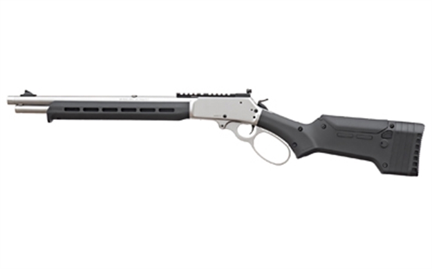 Picture of  Marlin 70912 1895 Trapper 45-70 Gov 5+1 16.17" Satin Threaded Barrel, Picatinny Rail Stainless Steel Receiver, Black Adjustable Magpul Elg Synthetic Stock