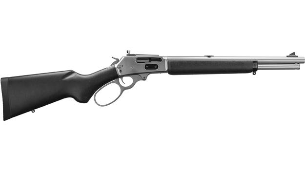 Picture of Marlin 1895 Trapper Lever Action Rifle 45-70 Govt, 16.5" Bbl, S/S With Matte Finish, Big Loop 70450 026495704506