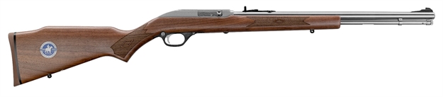 Picture of Marlin 70646 60 150Th Year Anniversary 22 LR 14+1 19" American Black Walnut 150 Year Anniversary Medallion Stock Stainless Steel Right Hand