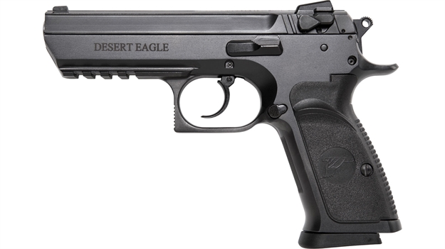 Picture of  Magnum Research Be99153r Baby Eagle Iii  9Mm Luger Caliber With 4.43" Barrel, 15+1 Capacity, Overall Matte Black Oxide Finish Carbon Steel, Picatinny Rail/Beavertail Frame & Polymer Grip 761226086789