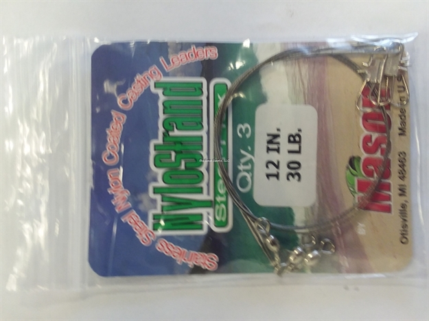 Picture of Mason 12" 30# Nylon Leaders Bright 3/Bag