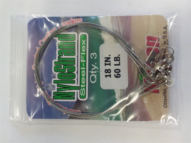 Picture of Mason 18" 60# Nylon Leaders Bright 3/Bag