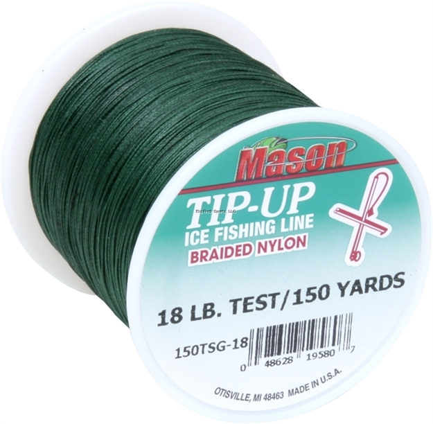 Picture of Mason Braided Nylon Tip-Up/Squidding Line 18Lb 150Yds Grn 6Bx