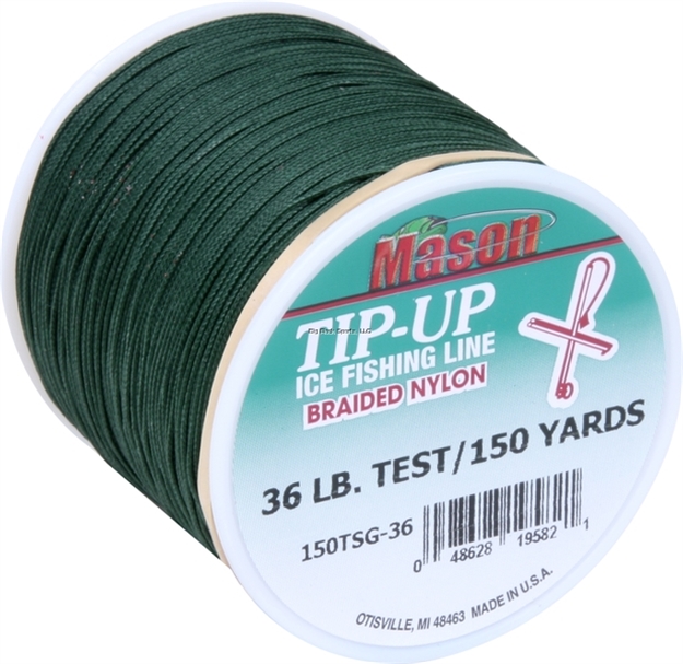 Picture of Mason Braided Nylon Tip-Up/Squidding Line 36Lb 150Yds Grn 6Bx