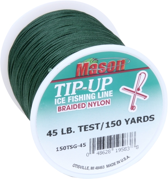 Picture of Mason Braided Nylon Tip-Up/Squidding Line 45Lb 150Yds Grn 6Bx