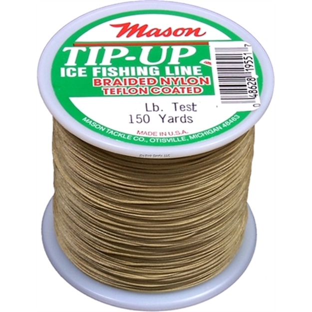 Picture of Mason Braided Nylon Tip-Up/Squidding Line 45Lb 150Yds Tan 6Bx