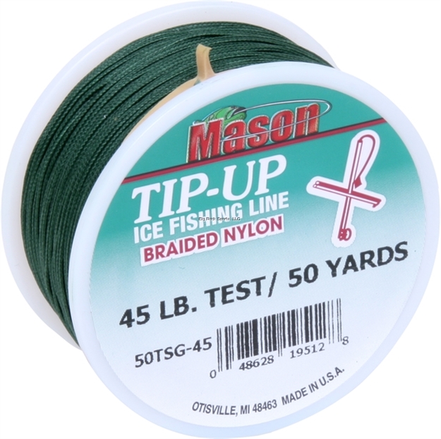 Picture of Mason Braided Nylon Tip-Up/Squidding Line 45Lb 50Yds Grn 12Bx