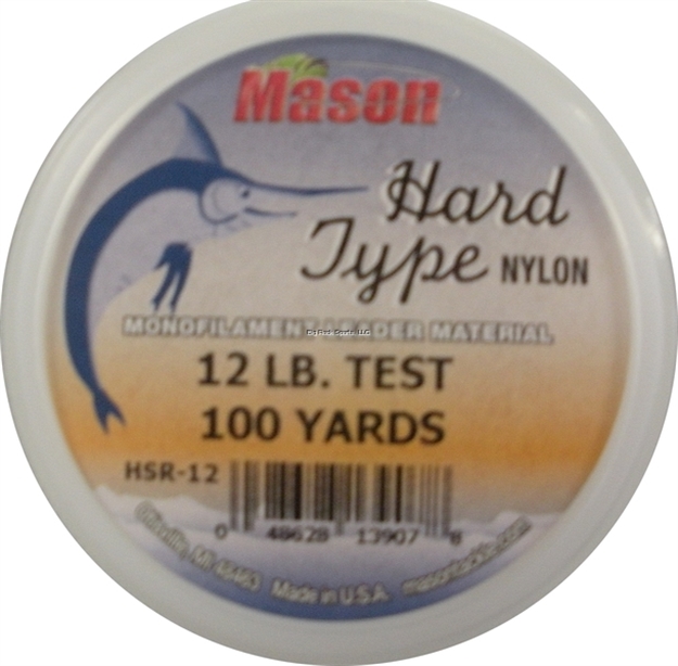 Picture of Mason Hard Type Nylon Leader Material - 12 Lb, 100 YD Keeper