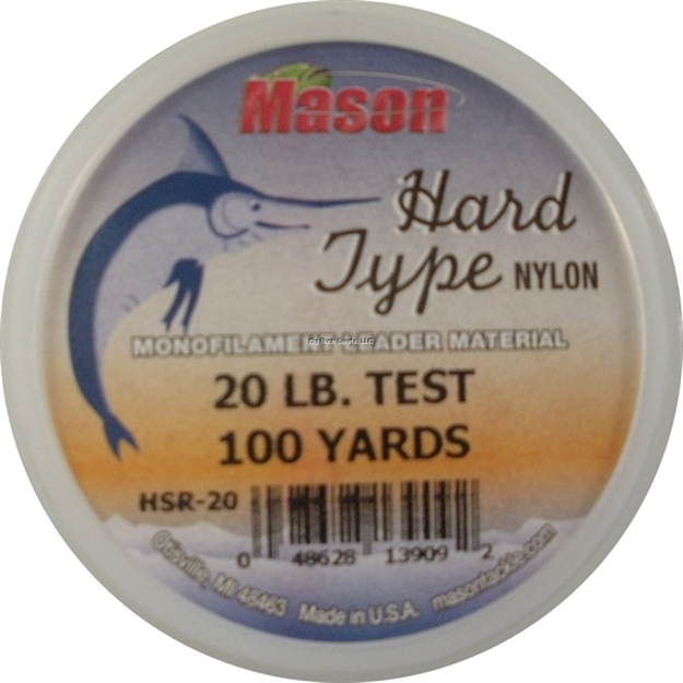 Picture of Mason Hard Type Nylon Leader Material - 20 Lb, 100 YD Keeper