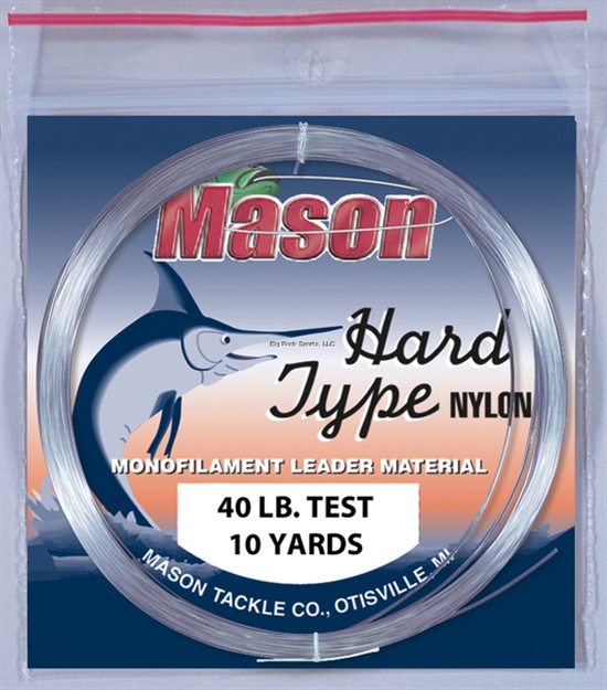 Picture of Mason Hard Type Nylon Leader Material - 40 Lb, 10 YD Coil
