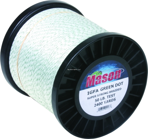 Picture of Mason Igfa Green Dot Braided Line 50Lb 2400Yd Dacron