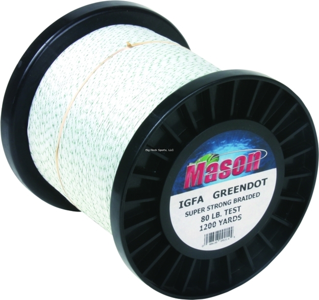 Picture of Mason Igfa Green Dot Braided Line 80Lb 1200Yd Dacron
