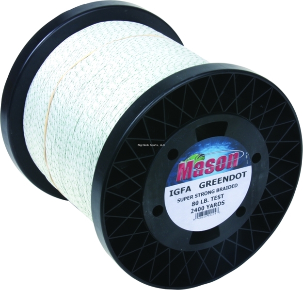 Picture of Mason Igfa Green Dot Braided Line 80Lb 2400Yd Dacron