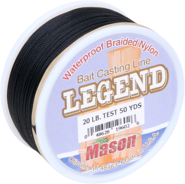 Picture of Mason Legend Baitcast Nylon Braided Line 20Lb 50Yds Black