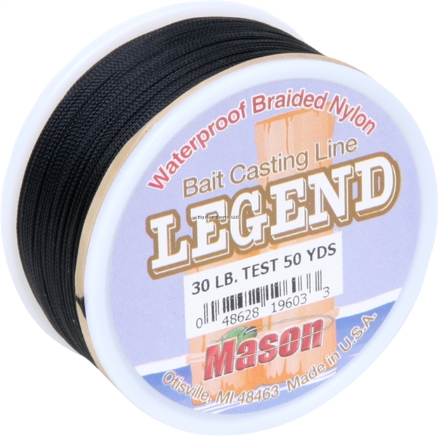 Picture of Mason Legend Baitcast Nylon Braided Line 30Lb 50Yds Black