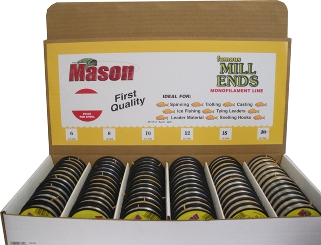 Picture of Mason Mill End Mono Leader Clear Display - 78 Spools Asstd
