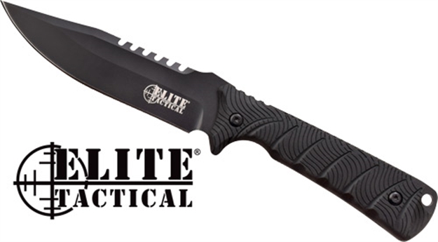 Picture of Master Cutlery Elite Tactical Backdraft 5" Clip Pnt Fixed Black/Black