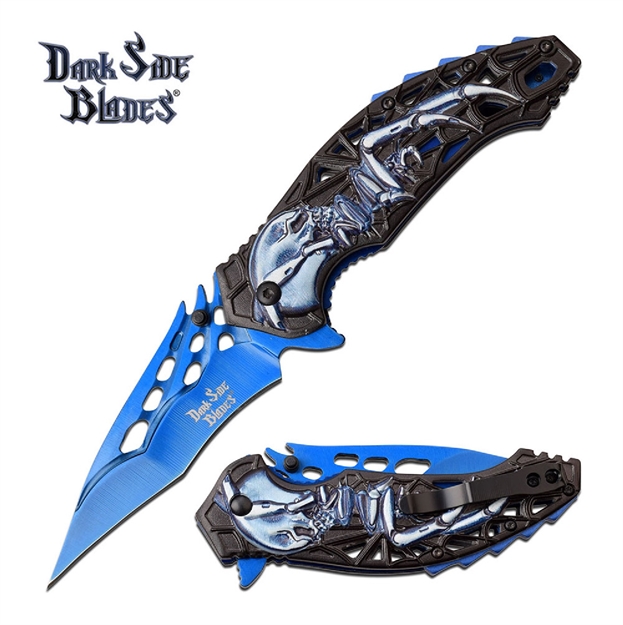 Picture of Master Dark Side Assisted 3.5 IN Blue Blade Blue Handle