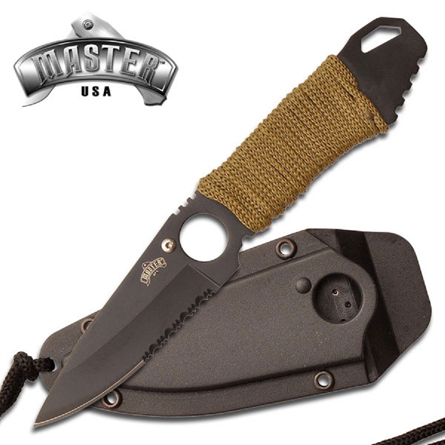 Picture of Master Fixed 3.0 IN Blade Green Paracord Handle