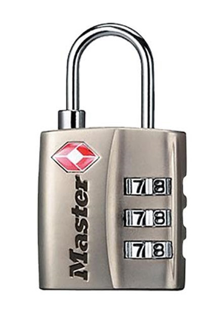 Picture of  Master Lock 4680Dnkl Combination Lock Resettable Open With Combination Nickel Steel 071649221088