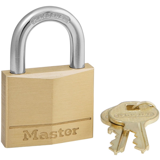 Picture of Master Lock Padlock 1-9/16" Brass