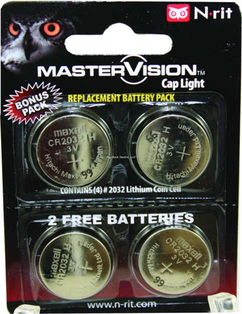 Picture of Master Vision Batteries For G2 Cap Light 4Pk Lithium