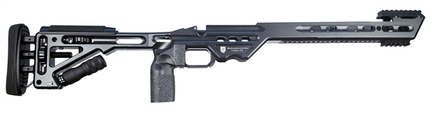Picture of Masterpiece Arms Compchassisremlablk20   Remington Long Action Right Black Cerakote