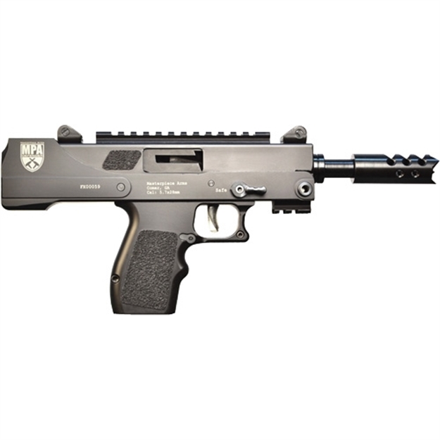 Picture of Masterpiece Arms 57Dmg Defender  5.7X28mm 20+1 5" Threaded Barrel W/Muzzle Brake, Machined Aluminum Lower Receiver W/Picatinny Accessory Rail, Compatible W/Fn 57 20Rd & 30Rd Magazines, Aluminum Grips MPA57DMG
