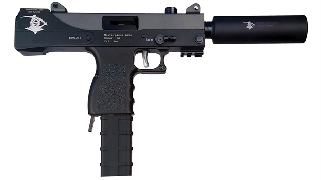 Picture of Masterpiece Arms 30Tgr Defender Top Cocking 9Mm Luger 5.50" 30+1 Black Cerakote MPA30T-GR