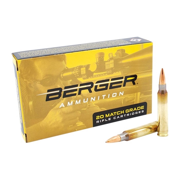 Picture of  Berger Bullets 23020 Target Rifle 223Rem 73Gr Boat Tail 20 Per Box/10 Case