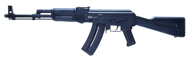 Picture of  Mauser Rimfire 4070024 Ak-47  22 LR 24+1 16.50" Barrel, Steel Receiver, Black Metal Finish, Adjustable Rear Sight, Black Wood Furniture 713440971051