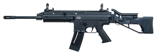 Picture of  Mauser Rimfire 4150013 M-15  22 LR 22+1 16.50" Barrel W/Flash Hider, Steel Receiver, Black Metal Finish, Flip UP Front & Rear Sights, Side Folding Stock W/Adjustable Cheekrest, Manual Thumb Safety