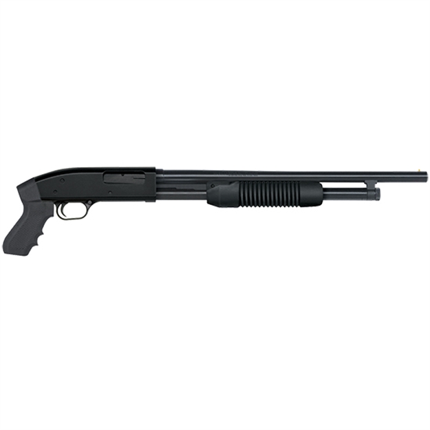 Picture of  Maverick Arms 32204 88 Cruiser 20 Gauge 5+1 3" 18.50" Blued Barrel W/Cylinder Bore, Bead Sights, Dual Extractors, Anti-Jam Elevator, Synthetic Pistol Grip Stock W/Ribbed Forearm, Cross-Bolt Safety