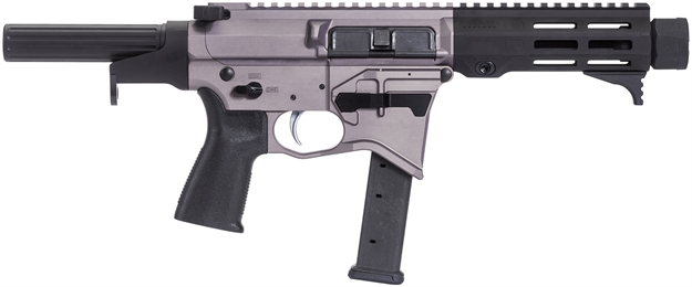 Picture of  Maxim Defense Mxm48174 Cps Md9 9Mm Luger Caliber With 5.50" Barrel, Urban Grey Anodized Metal Finish, Black Maxim Cqb Brace & Polymer Grip Right Hand