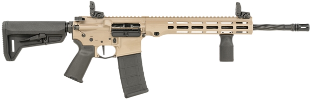 Picture of Maxim Defense Mxm49735 Md15 L 5.56X45mm Nato 30+1 16" Fluted Barrel, Fde Rec/M-Lok Handguard, Black Magpul Furniture, Sl-K Stock, Mbus Sights, Blackout Defense Flat Trigger MXM-49735