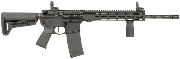 Picture of Maxim Defense Mxm49737 Md15 L 5.56X45mm Nato 30+1 16" Fluted Barrel, Black, M-Lok Handguard, Magpul Furniture, Sl-K Stock, Mbus Sights, Blackout Defense Flat Trigger MXM-49737 680017497378