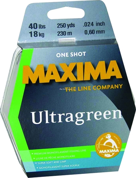 Picture of Maxima Ultragreen Mono Line, 1-Shot Spool, 15Lb 220Yds