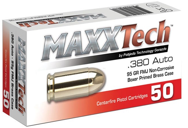 Picture of Maxx 380Acp 95Gr 50/20 Brass PTGB380B