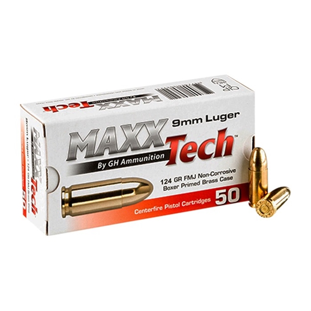 Picture of Maxxtech 9Mm Luger Handgun Ammo 430103956 -