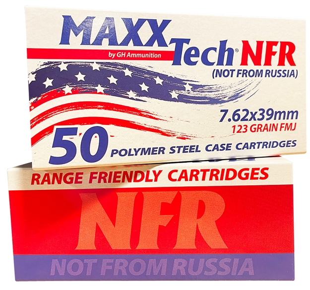 Picture of  Maxxtech Mtnfr762 Nfr  7.62X39mm 123Gr Full Metal Jacket 50 Per Box/10 Case 810060965047