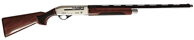 Picture of  Mccoy Mcbk12 Sas Baker  12 Gauge Semi-Auto 3" 4+1 28" Black Barrel, Nickel Rec, Turkish Walnut Furniture, Fiber Optic Sight, Includes Ext. Chokes 850039520457