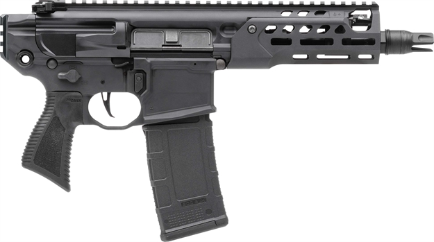 Picture of  Sig Sauer Pmcx300b6blt Mcx Rattler LT 300 Blackout 30+1 6.75", Black, M-Lok Handgaurd, Picatinny Stock Adapter, Oem Polymer Grip, QD Suppressor Flash Hider, Flat Trigger, Adj. Piston