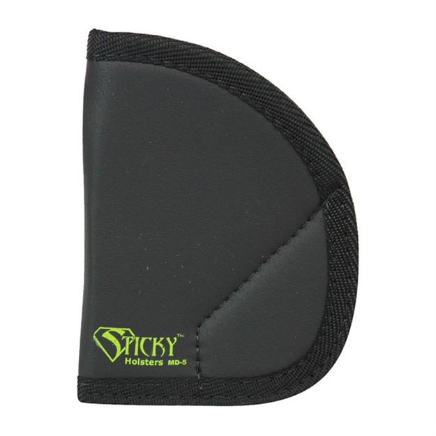 Picture of  Sticky Holsters Md5 Md-5  Black/Green Latex Free Rubber Fits Ruger Lcr/S&W J-Frame Ambidextrous 858426004078