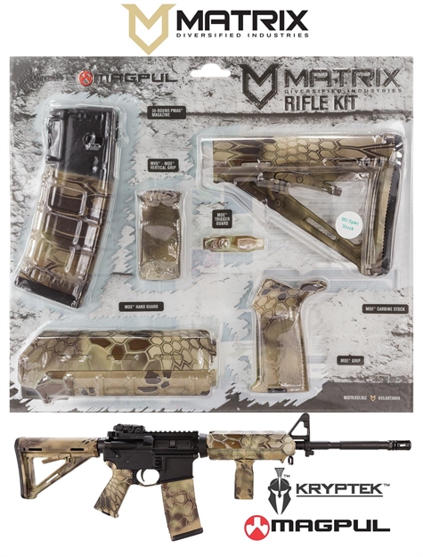 Picture of Mdi Magcom47-Hl Kryptek Highlander Magpul Moe Kit Ar-15 Polymer