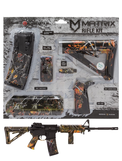Picture of  Matrix Diversified Ind Magmil42wf Magpul Carbine Accessory Kit  Ar-15 Wildfire Camo Ambidextrous