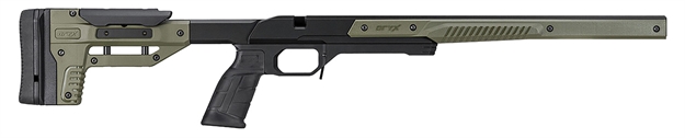 Picture of  Mdt Sporting Goods Inc 104226Odg Oryx Chassis OD Green/Black Aluminum, Adj. Cheekrest, M-Lok Forend, Ar-Style Grip, Barricade Stop, Aics Mag Compatible, Fits Short Action Savage Axis 709951110874