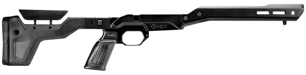 Picture of Mdt Sporting Goods Inc 104999Bcf Hnt26 Chassis Carbon Fiber Furniture, Aluminum Base, Folding Stock With Adj. Cheekrest, M-Lok Forend, QD Sling Mounts, Ar-Style Grip Fits Short Action Remington 700 104999-BCF