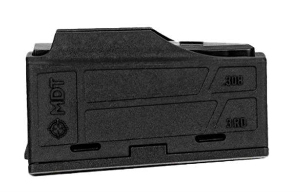 Picture of Mdt Sporting Goods Inc 105089Blk Aics Magazine  3Rd Flush Fit 308/6.5 Creedmoor Short Action, Black Polymer Fits Some Chassis/Bottom Metal (Mdt/Xlr/Krg/Grs/Cdi/Pacific Tool & Gauge) 105089-BLK 682157402410